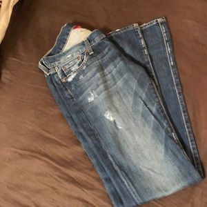Lucky Brand 4/27” Long Inseam Lil Maggie Jeans